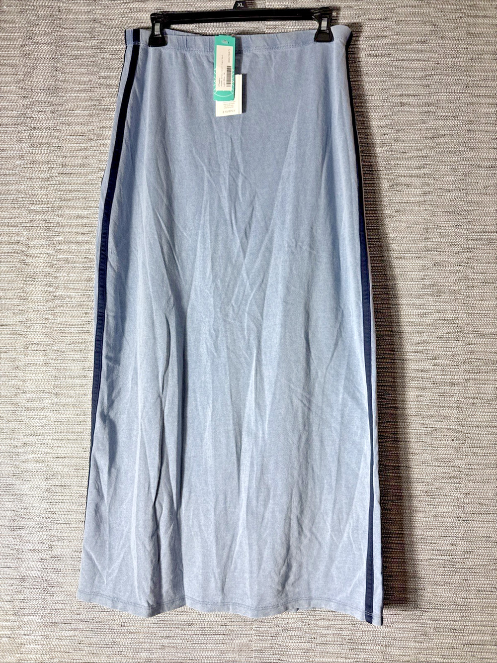 Z Supply Adelle Jersey Denim Track Skirt, Blue, Medium